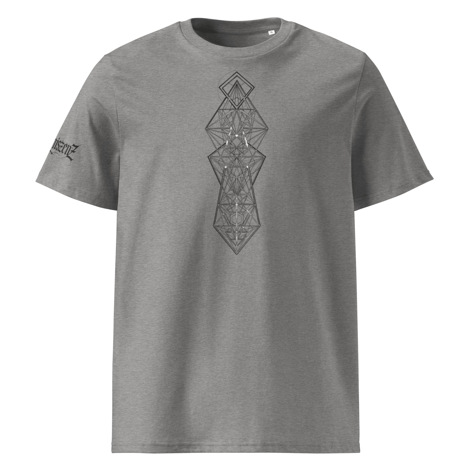"Onirique" Unisex Bio - T-Shirt Weiss mit Rippkragen - rmnsz.store
