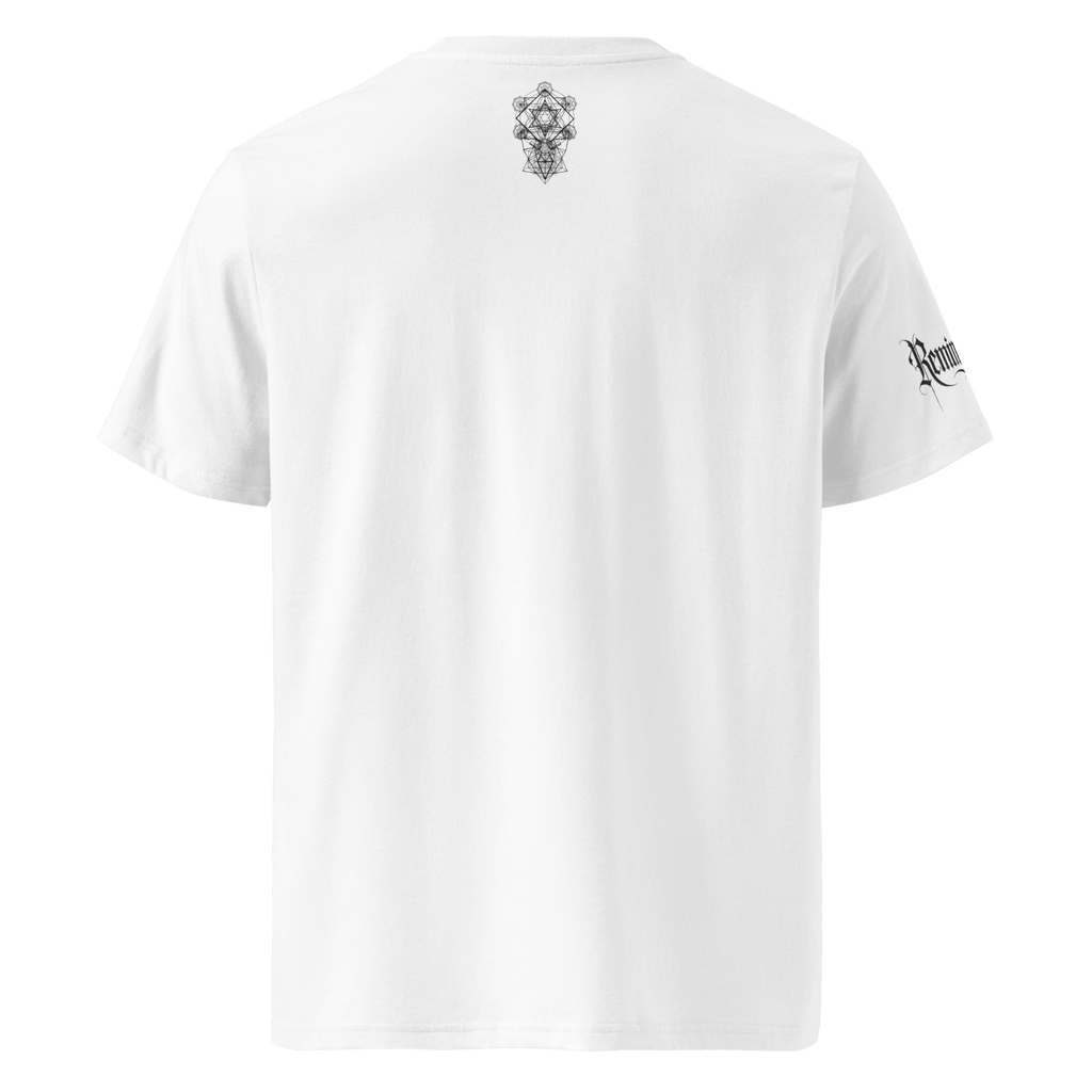 "Onirique" Unisex Bio - T-Shirt Weiss mit Rippkragen - rmnsz.store