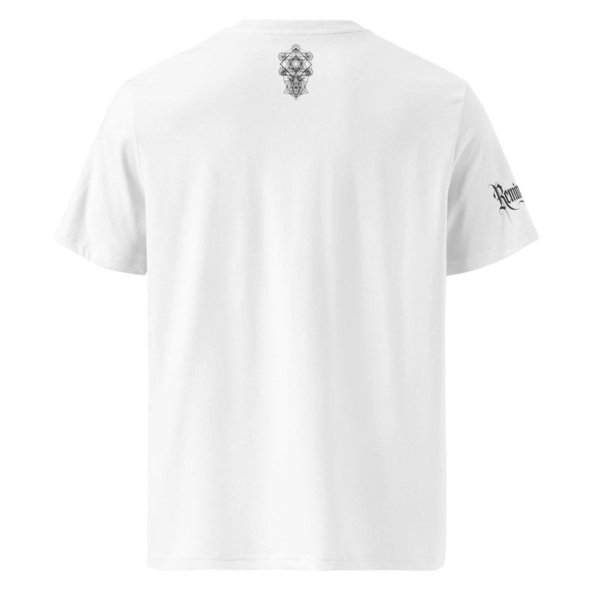 "Onirique" Unisex Bio - T-Shirt Weiss mit Rippkragen - rmnsz.store
