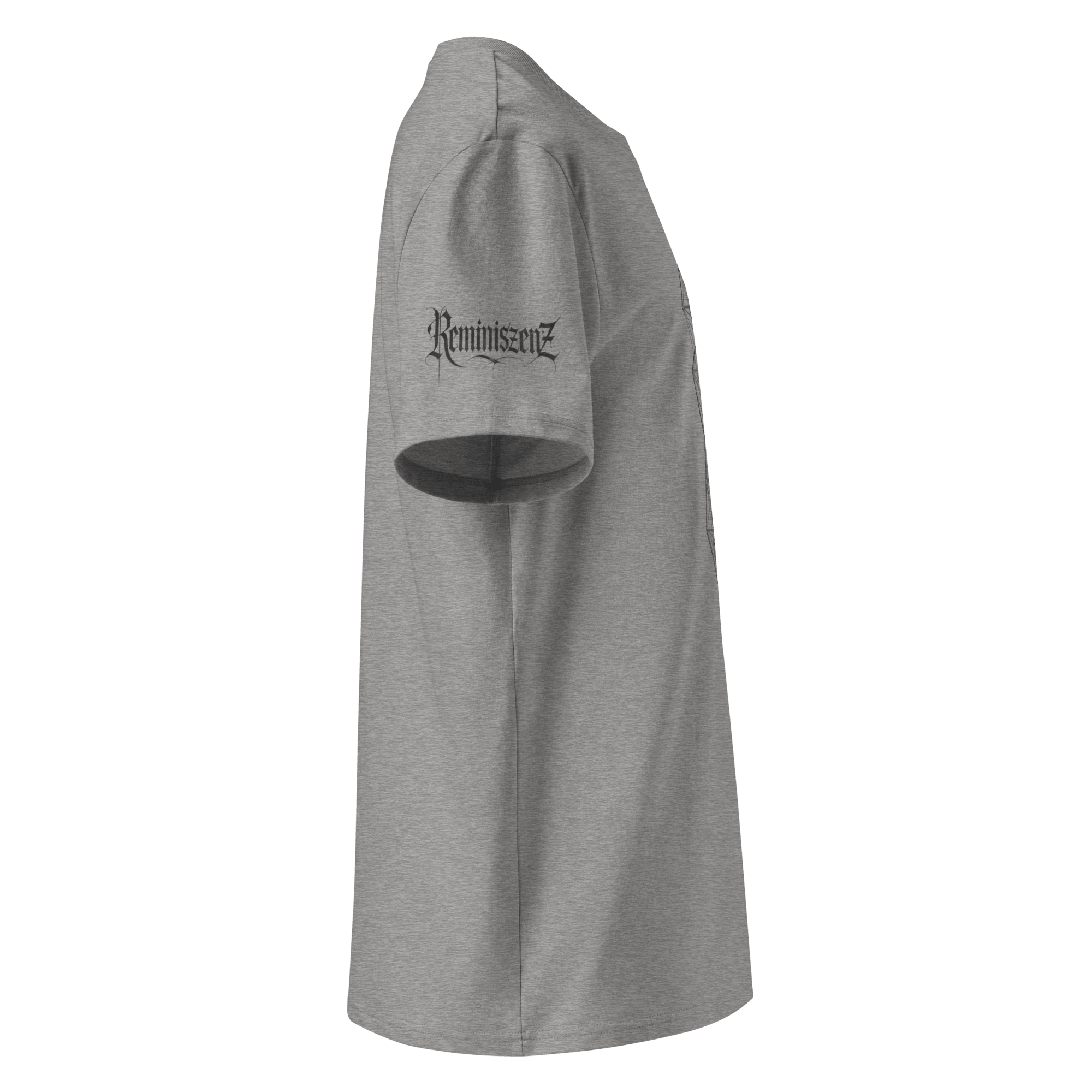 "Onirique" Unisex Bio - T-Shirt Weiss mit Rippkragen - rmnsz.store