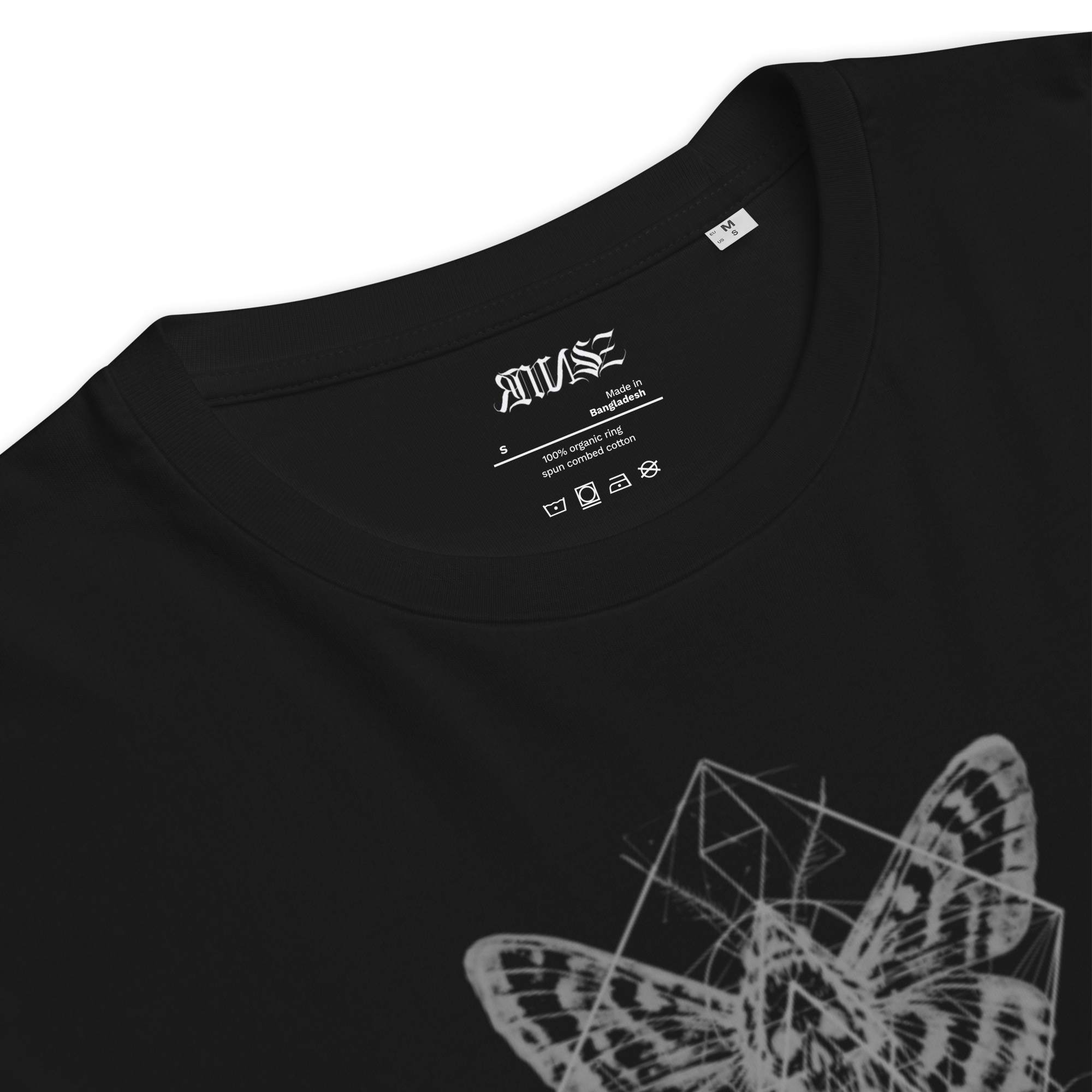 "Papillon" Unisex Bio - T-Shirt mit Rippkragen - rmnsz.store