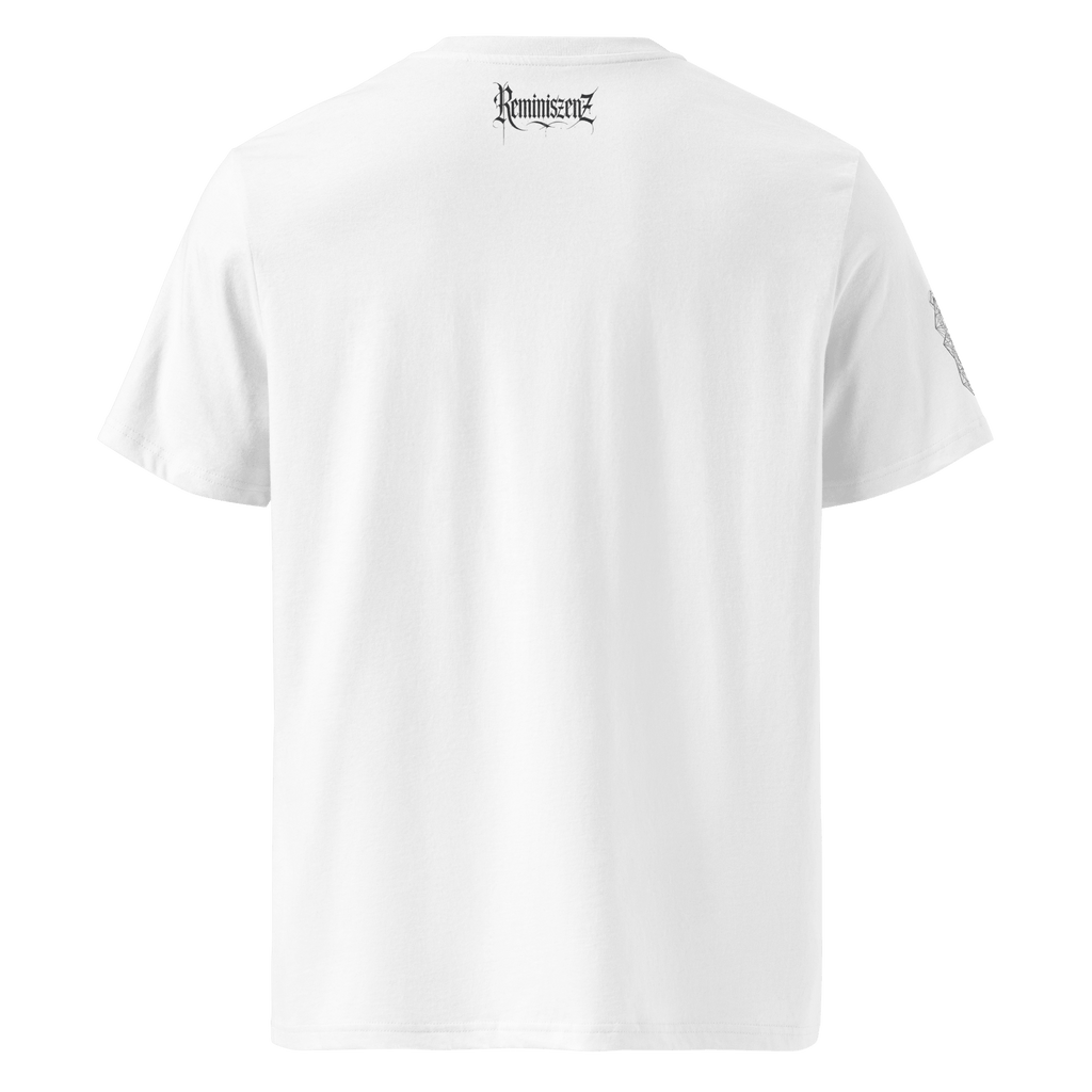 "Para Bellum" Unisex Bio - T-Shirt Weiss mit Rippkragen - rmnsz.store