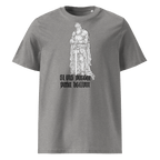 "Para Bellum" Unisex Bio - T-Shirt Weiss mit Rippkragen - rmnsz.store