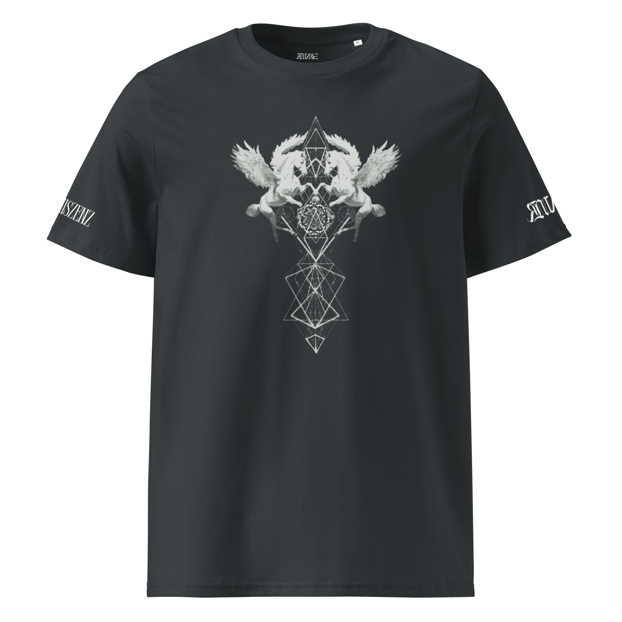 Pegasus Unisex Bio - T-Shirt mit Rippkragen - rmnsz.store