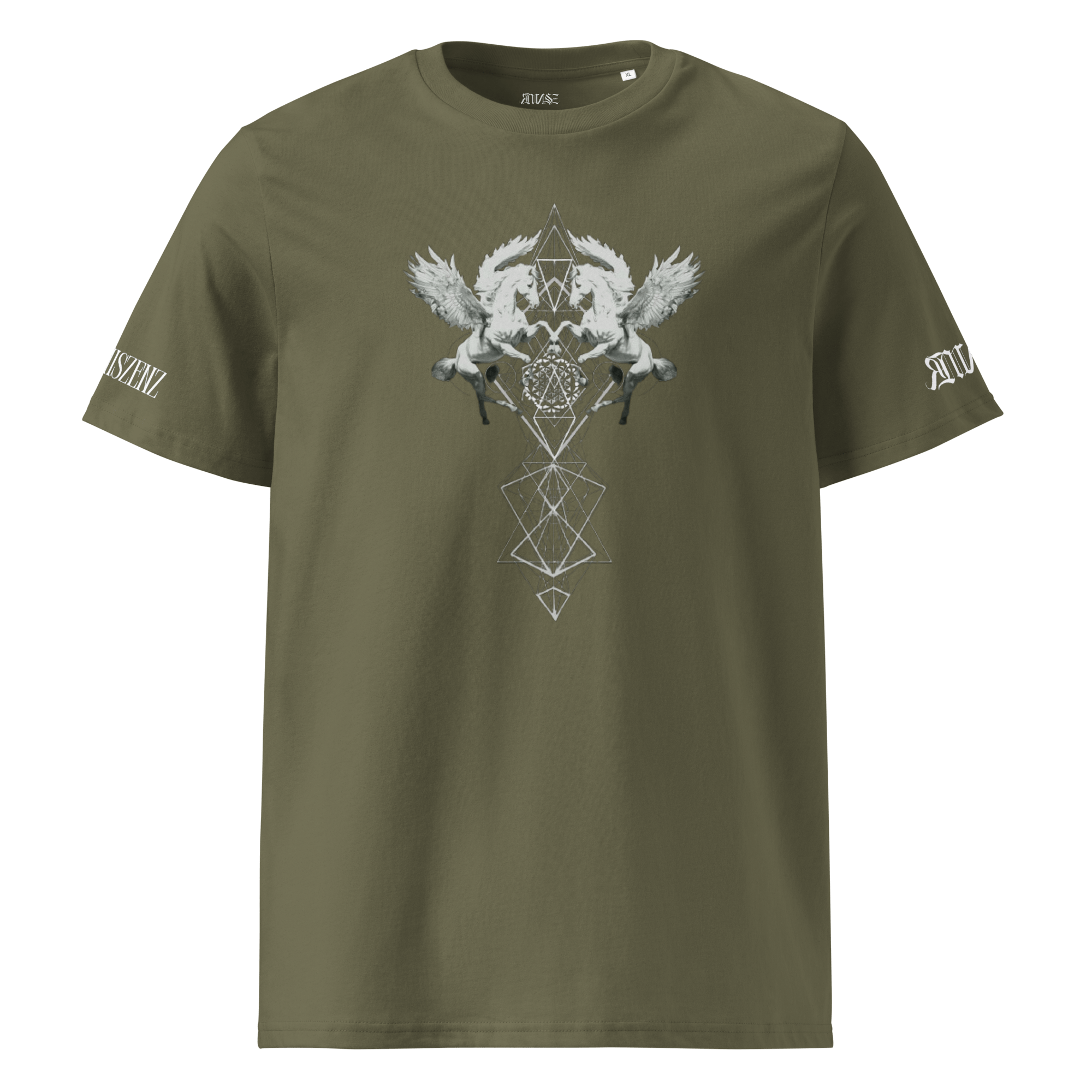 Pegasus Unisex Bio - T-Shirt mit Rippkragen - rmnsz.store