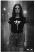 "Pegasus" Unisex Bio - T-Shirt mit Rippkragen - rmnsz.store