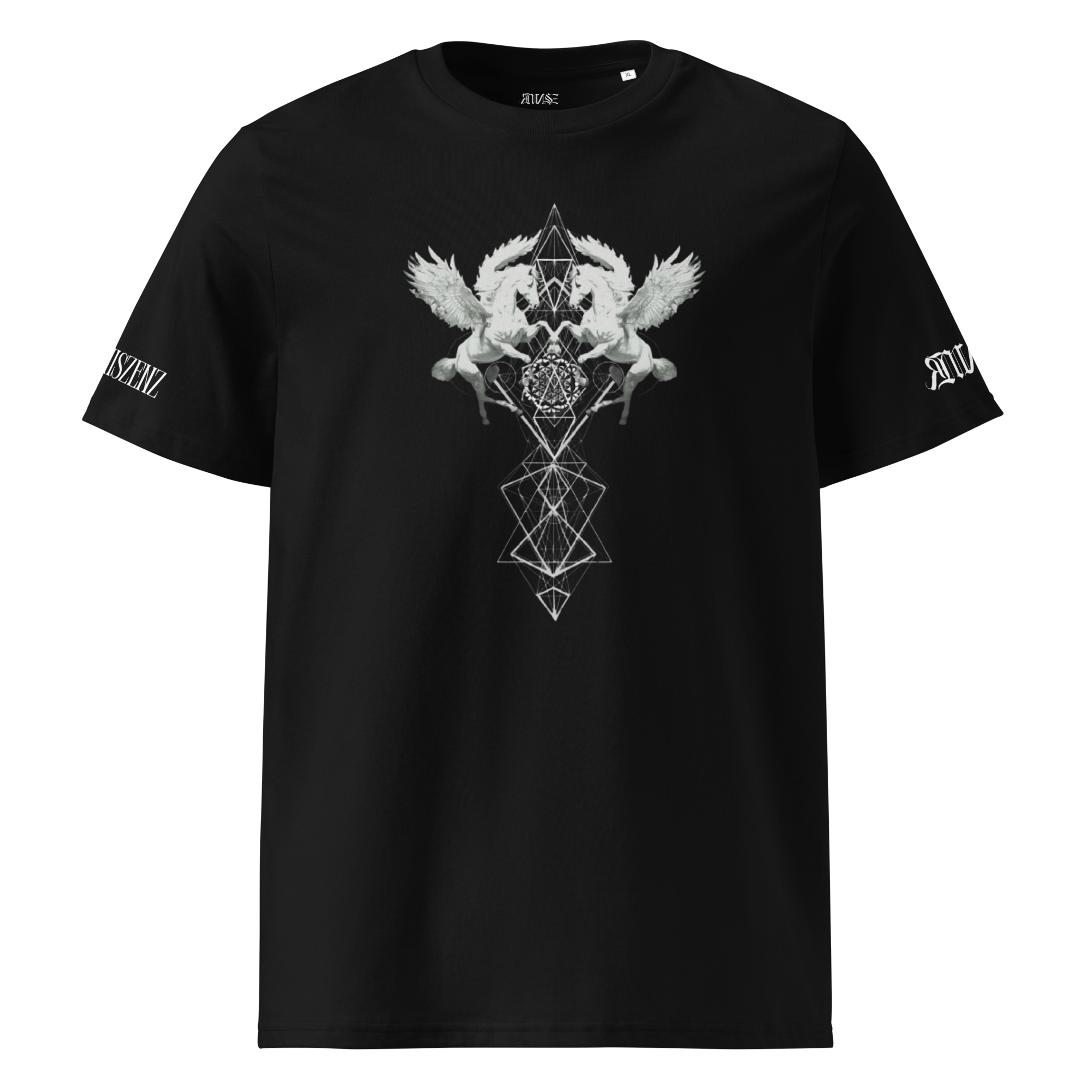Pegasus Unisex Bio - T-Shirt mit Rippkragen - rmnsz.store