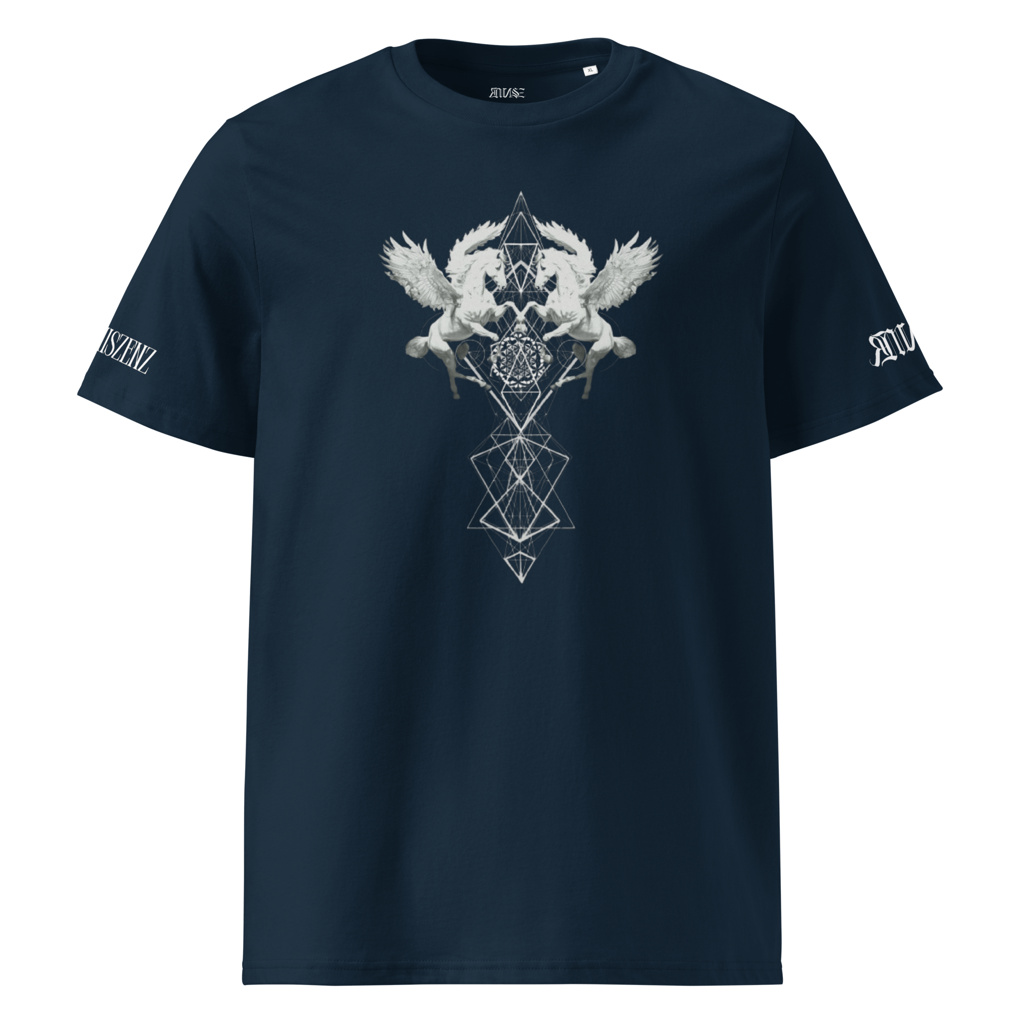 Pegasus Unisex Bio - T-Shirt mit Rippkragen - rmnsz.store