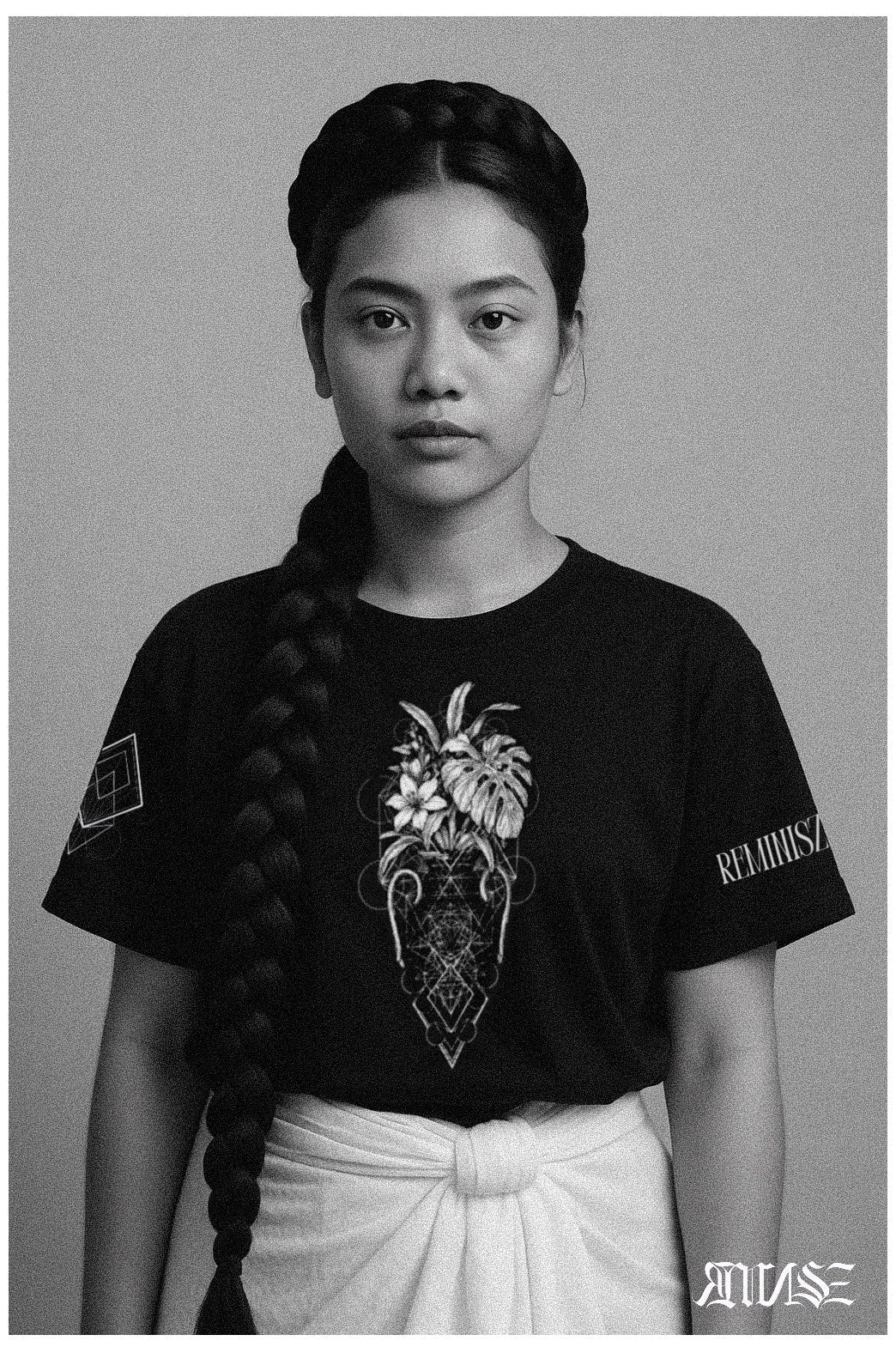 "Pure" Unisex Bio - T-Shirt mit Rippkragen - rmnsz.store