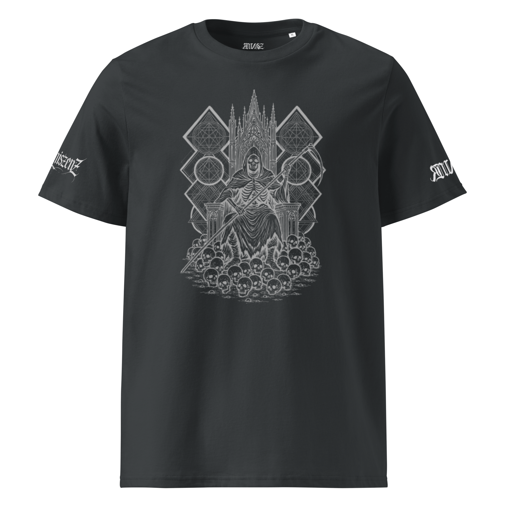 "Reaper* Unisex Bio - T-Shirt mit Rippkragen - rmnsz.store