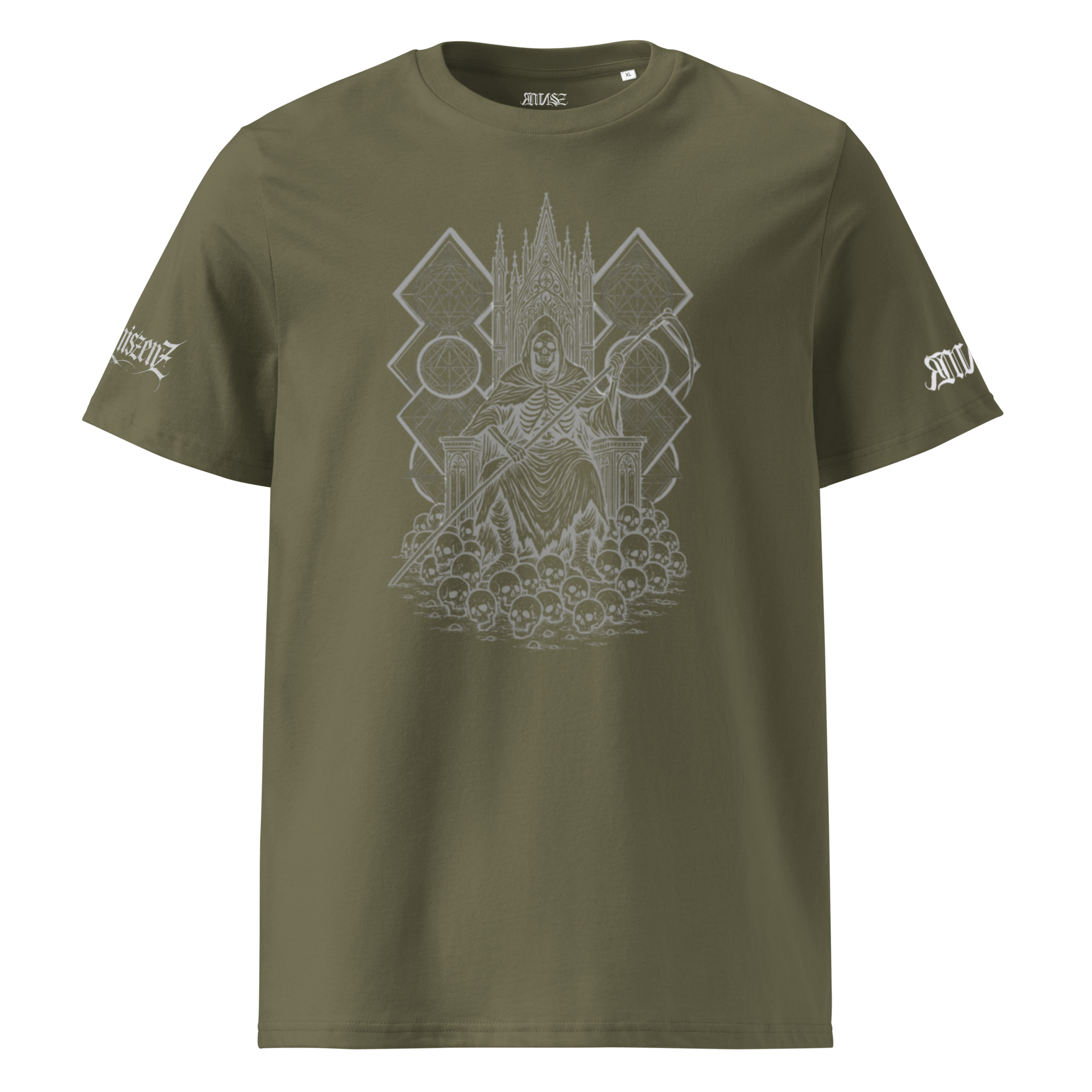 "Reaper* Unisex Bio - T-Shirt mit Rippkragen - rmnsz.store