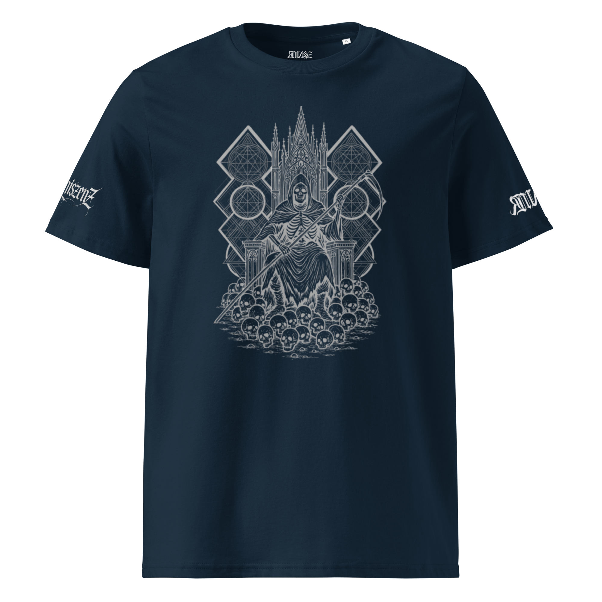 "Reaper* Unisex Bio - T-Shirt mit Rippkragen - rmnsz.store