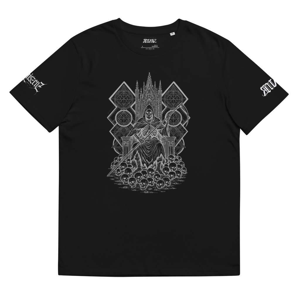 "Reaper* Unisex Bio - T-Shirt mit Rippkragen - rmnsz.store