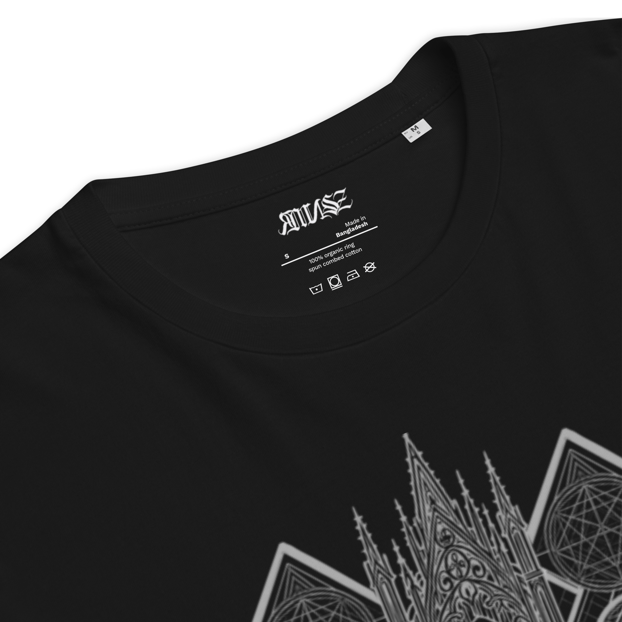 "Reaper* Unisex Bio - T-Shirt mit Rippkragen - rmnsz.store