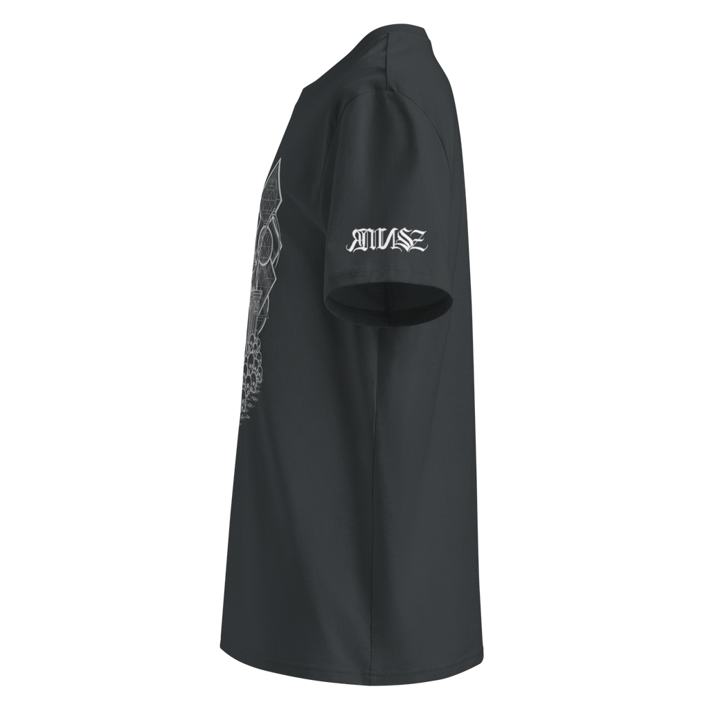 "Reaper* Unisex Bio - T-Shirt mit Rippkragen - rmnsz.store