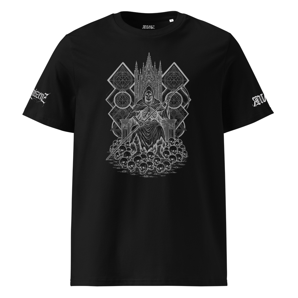 "Reaper* Unisex Bio - T-Shirt mit Rippkragen - rmnsz.store