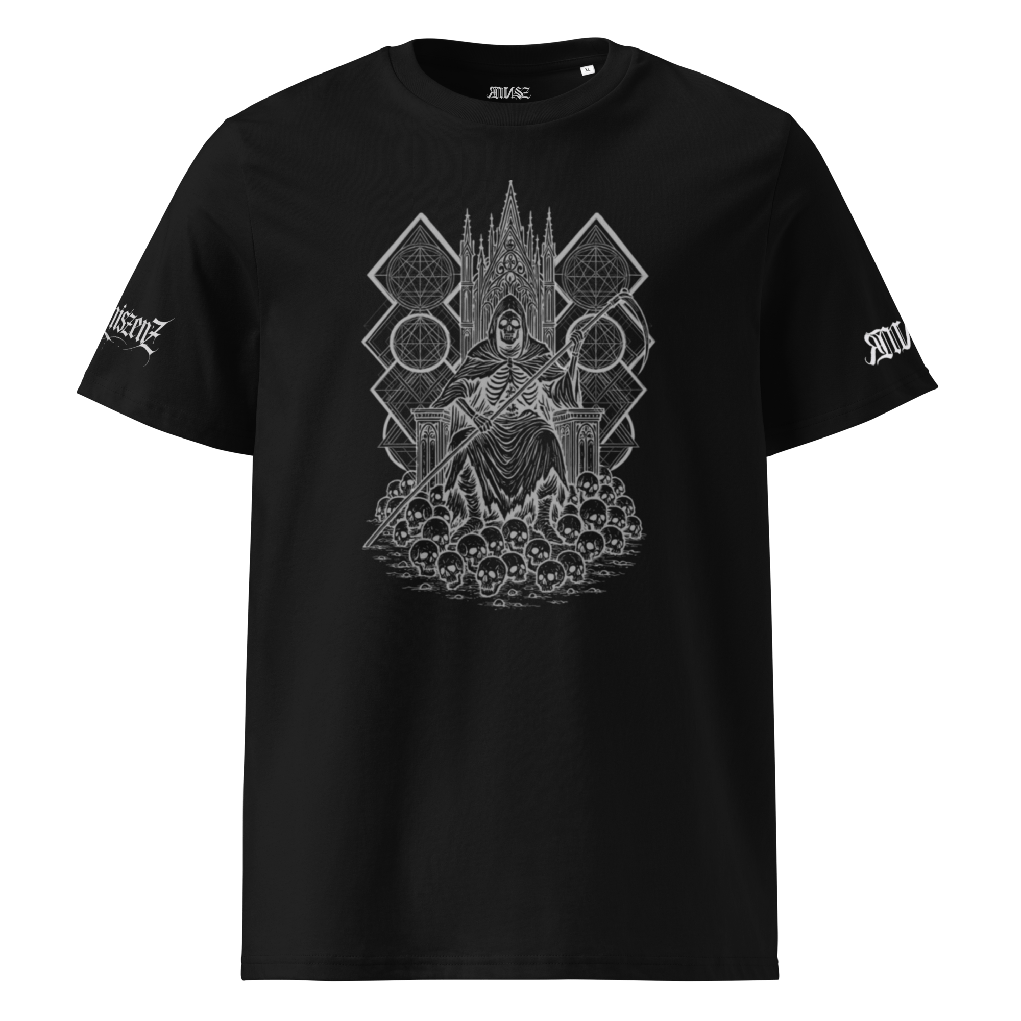 "Reaper* Unisex Bio - T-Shirt mit Rippkragen - rmnsz.store