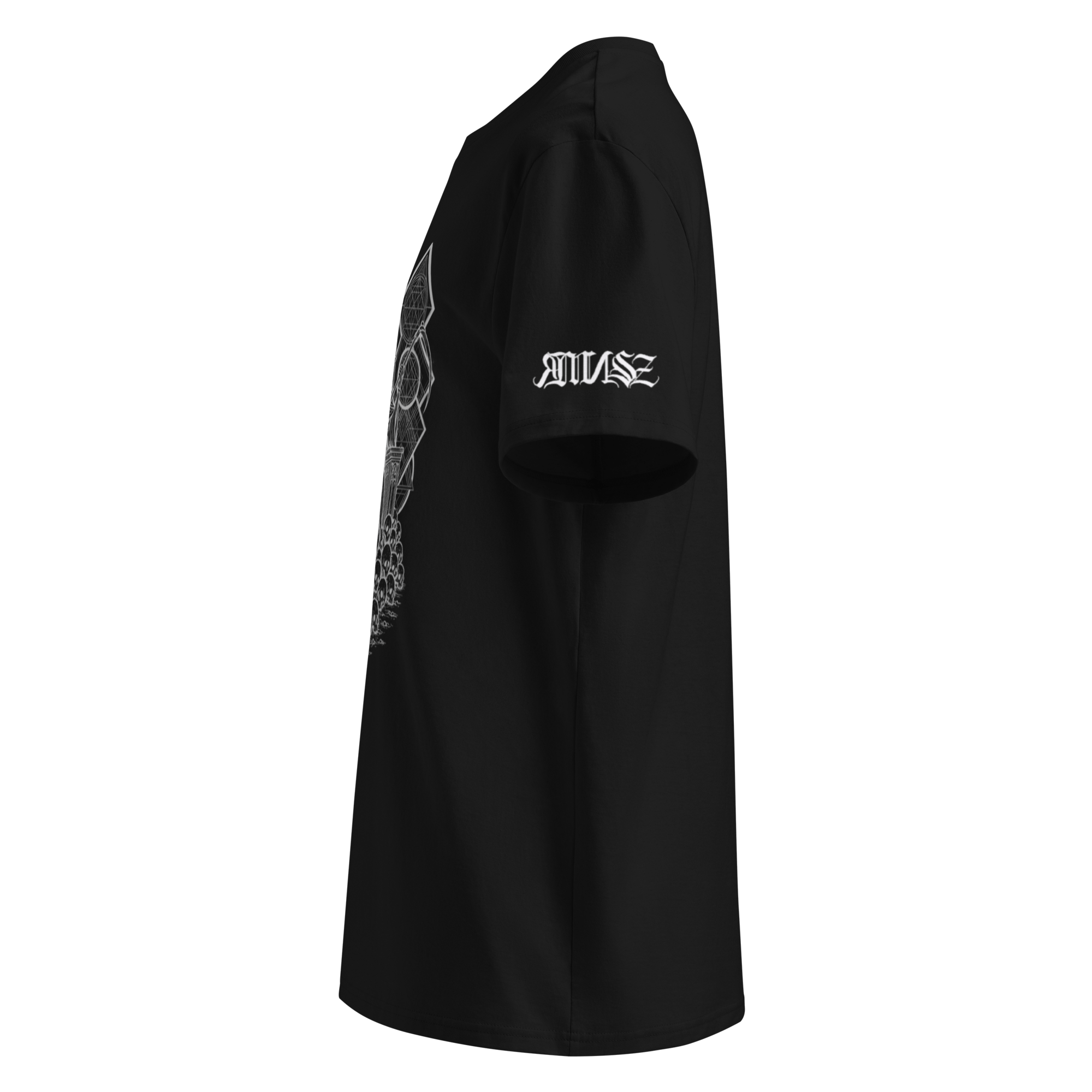 "Reaper* Unisex Bio - T-Shirt mit Rippkragen - rmnsz.store