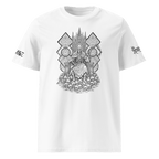 "Reaper" Unisex Bio - T-Shirt Weiss mit Rippkragen - rmnsz.store