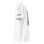 "Reaper" Unisex Bio - T-Shirt Weiss mit Rippkragen - rmnsz.store