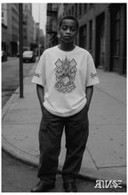 "Reaper" Unisex Bio - T-Shirt Weiss mit Rippkragen - rmnsz.store