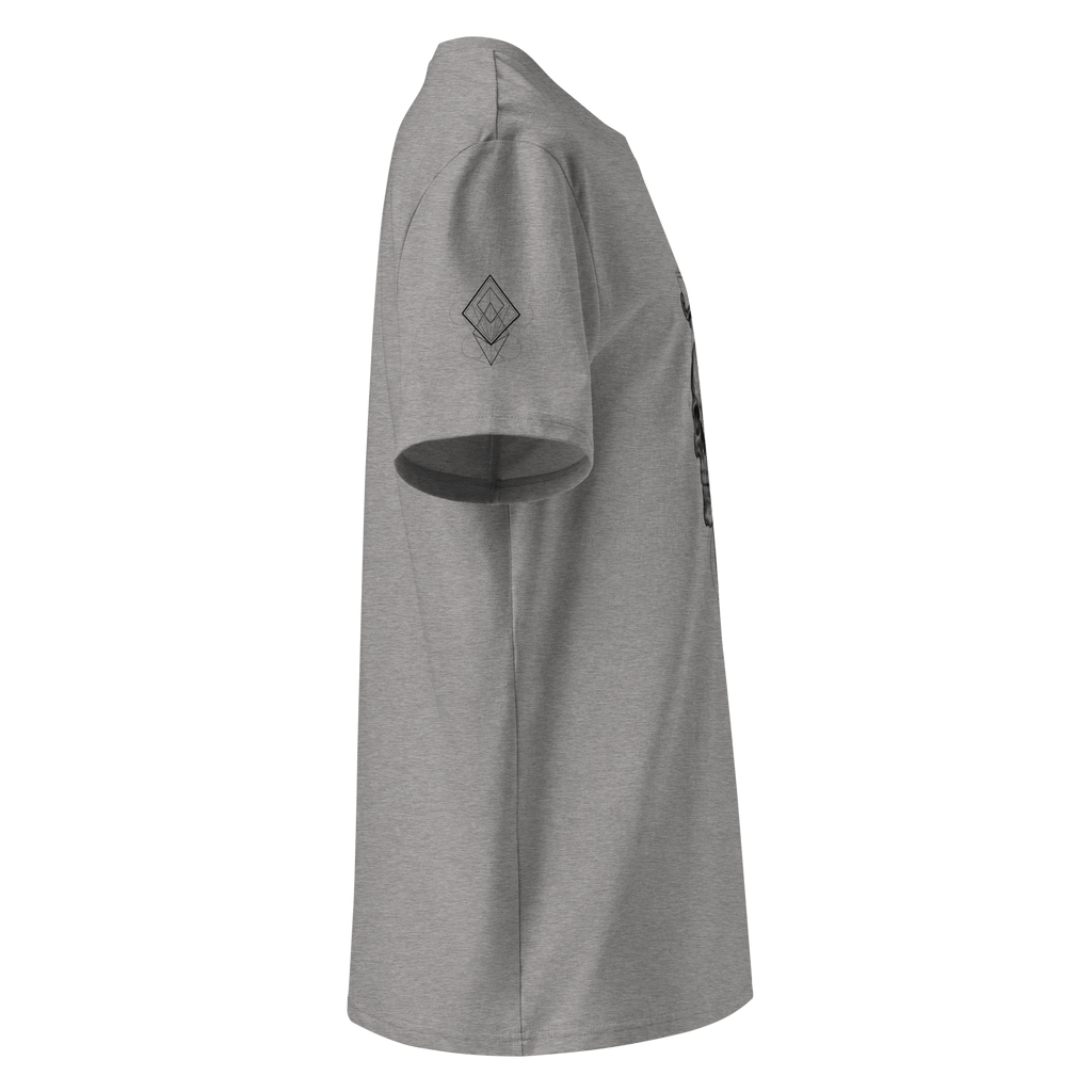 *Sang froid" Unisex Bio - T-Shirt mit Rippkragen - rmnsz.store