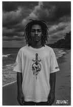 "Sang froid" Unisex Bio - T-Shirt mit Rippkragen - rmnsz.store