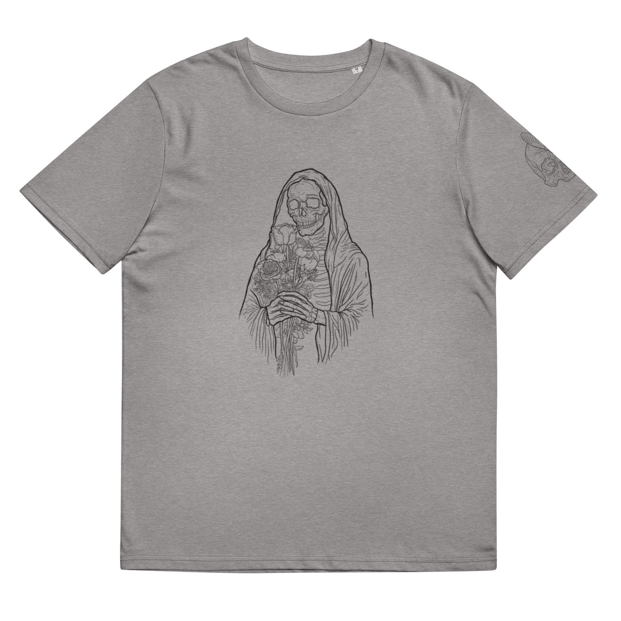 "Solitude" Unisex Bio - T-Shirt Weiss mit Rippkragen - rmnsz.store