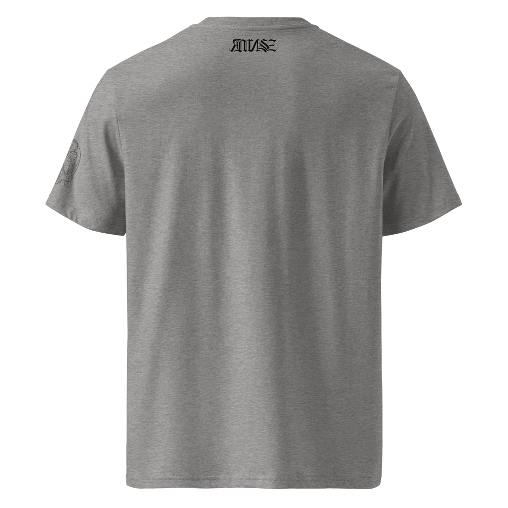 "Solitude" Unisex Bio - T-Shirt Weiss mit Rippkragen - rmnsz.store