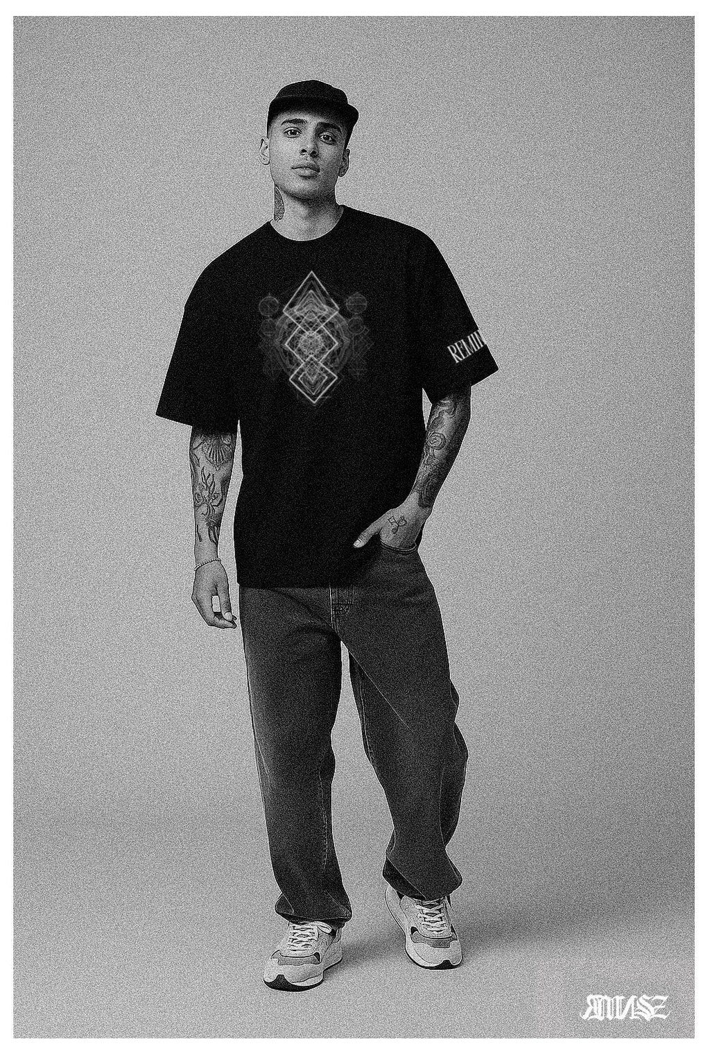 "Unfathomable" Unisex Bio - T-Shirt mit Rippkragen - rmnsz.store